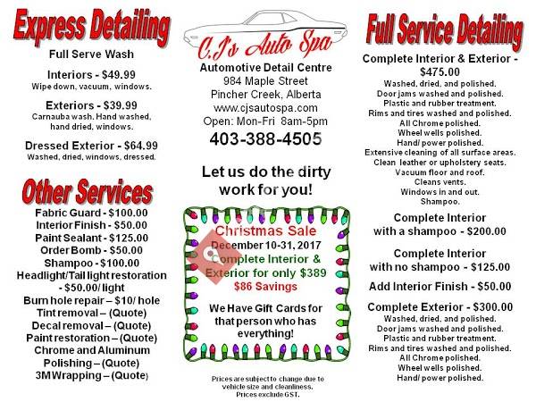 CJ's Auto Spa